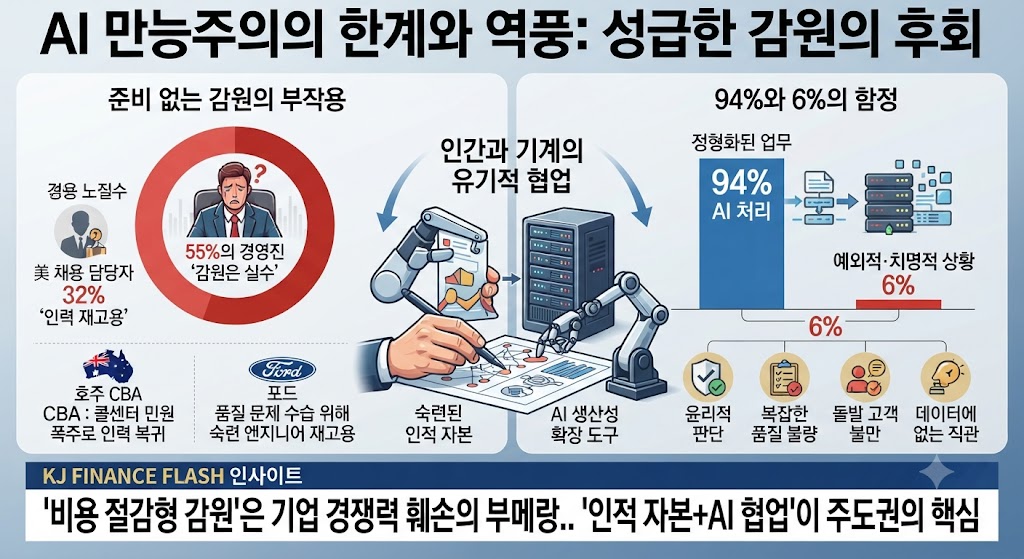 AI 만능주의의 한계와 역풍에 대한 것을 보여 주는 인포그래픽