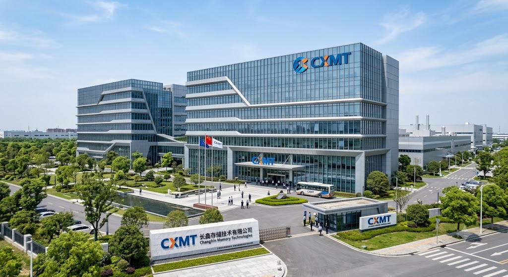 상하이 데뷔서 500% 폭등을 기록한 CXMT의 본사 정경을 보여주는 인포그래픽