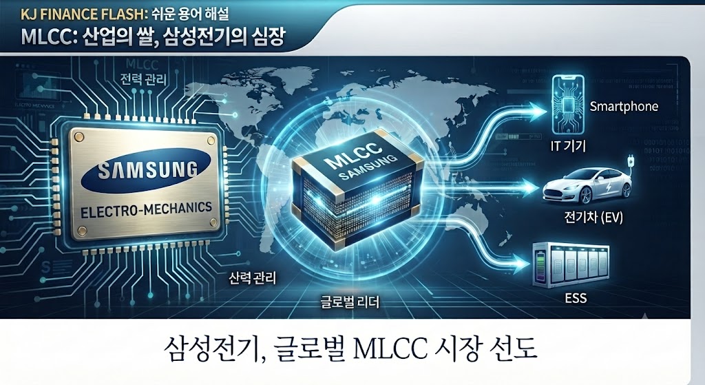 삼성전기가 글로벌 MLCC시장을 선도하는 것을 보여주는 인포그래픽
