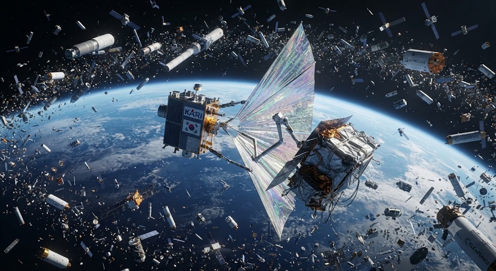 Space Debris 청소 시장을 가늠할 수 있는 환경을 보여주는 인포그래픽