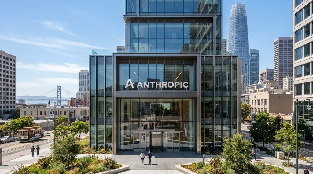 Anthropic 본사 정경을 보여주는 인포그래픽